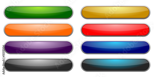oblong buttons - vector