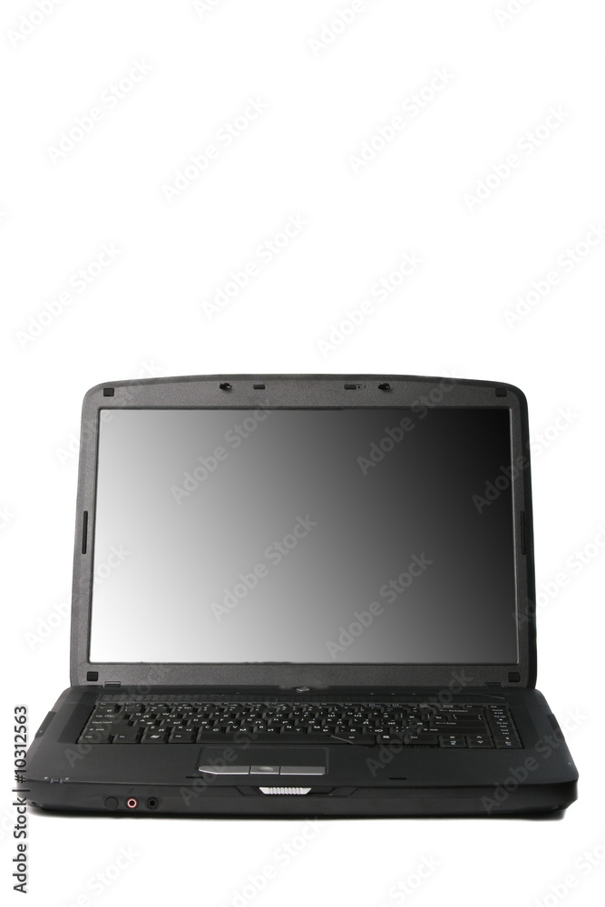 Black notebook isolated on a white background Black notebook isolated on a white background