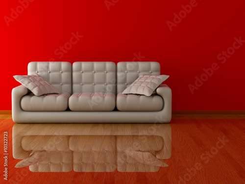 Interior of a living room. ...