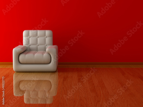 Interior of a living room. ...