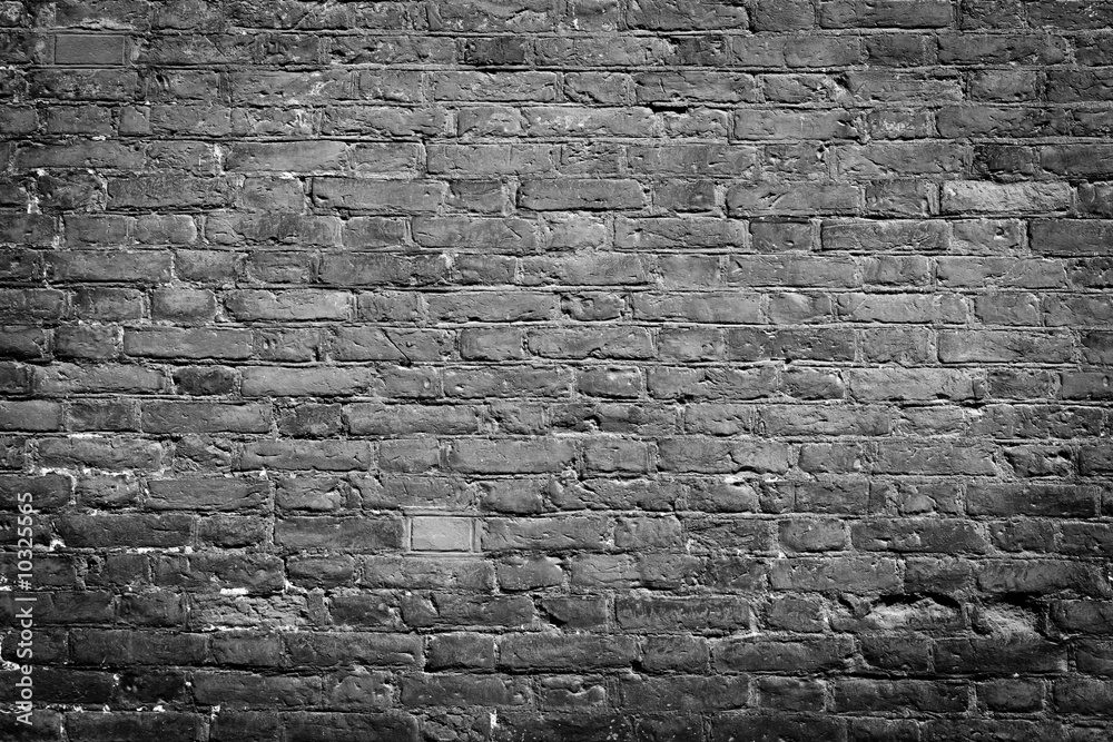 Fototapeta premium .Old wall, black & white