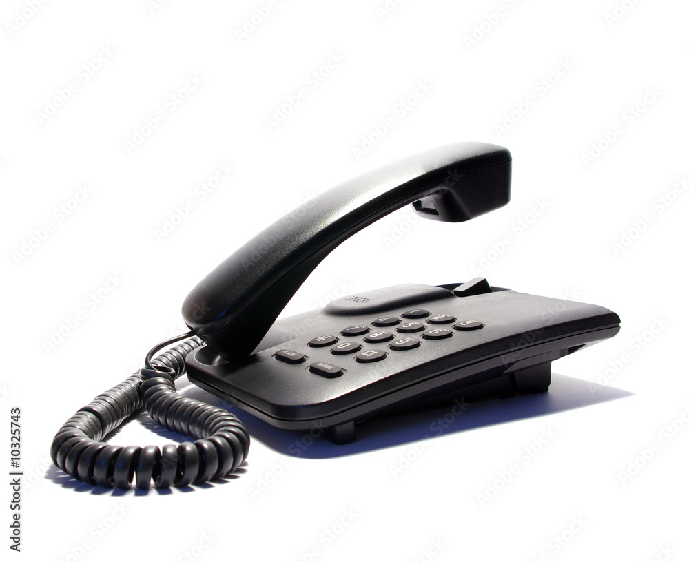 Office telephone isolated on a white background Office telephone isolated on a white background