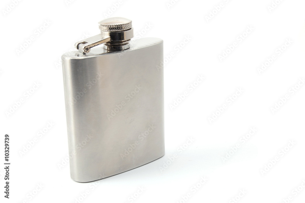 hip flask for alcohol isolated on white background hip flask for alcohol isolated on white background