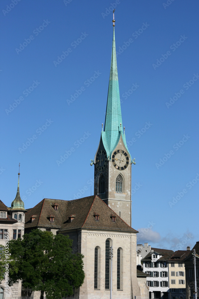 Fraumuenster church in Zurich, Switzerland.