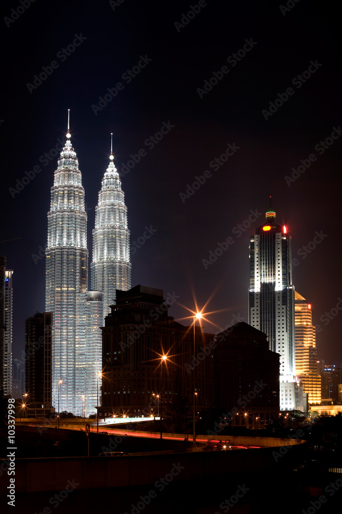 Section of the Business District of Kuala Lumpur