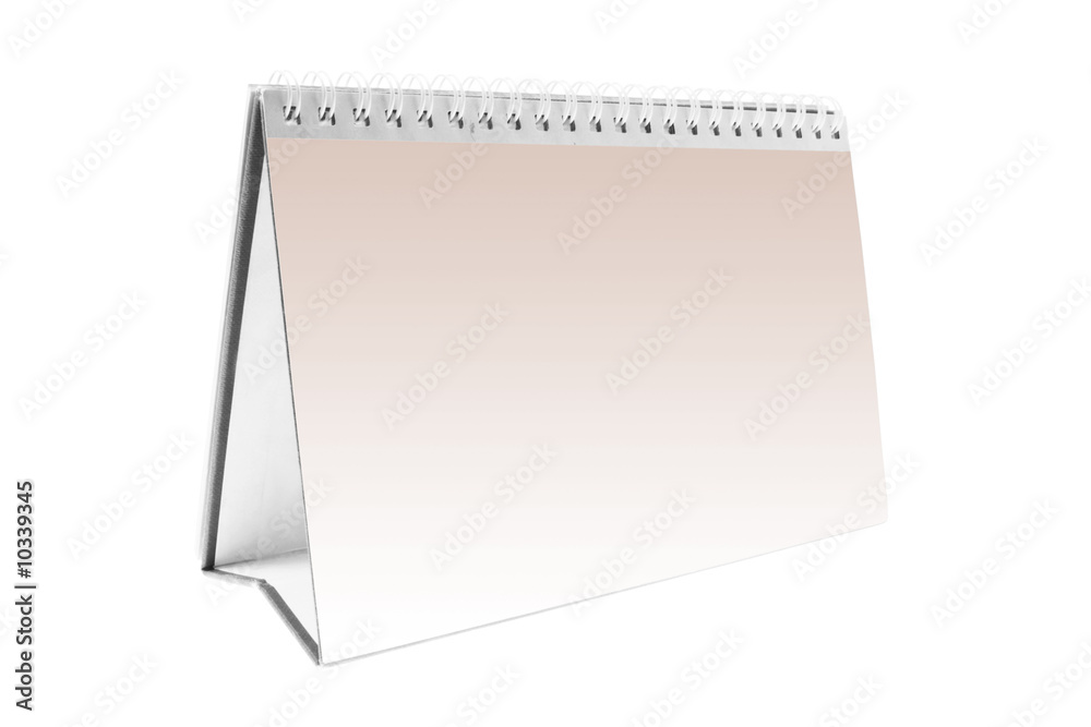 Desk Calendar on Isolated White Background Desk Calendar on Isolated White Background