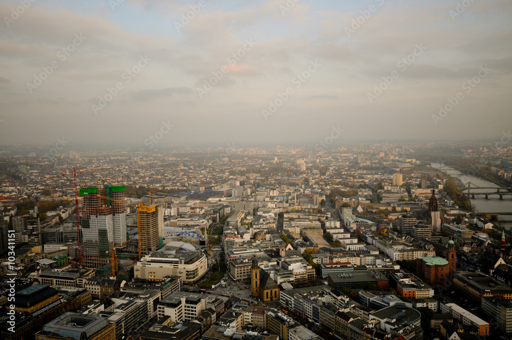 Obraz premium Skyline von Frankfurt