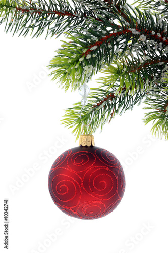 Christmas decoration on a white background.
