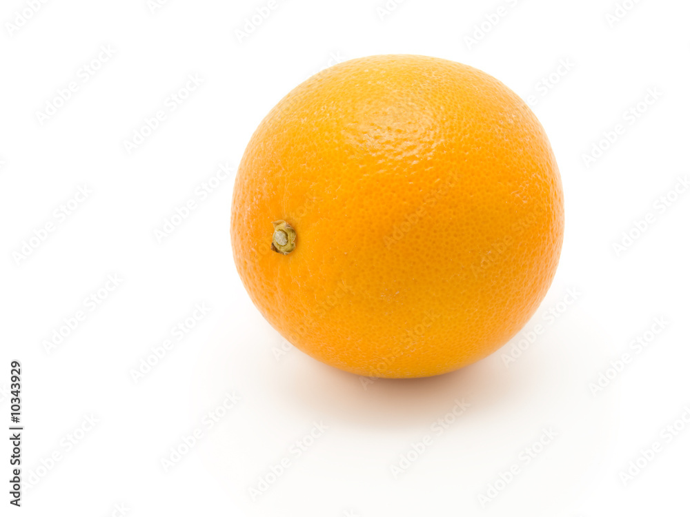 three orange on white background