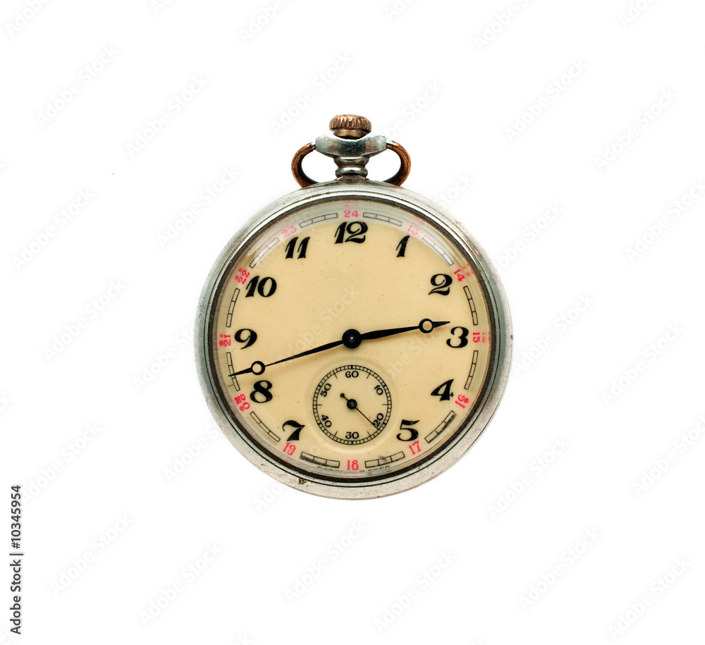 Old, dusty and scratched pocket watch, made in soviet russia Old, dusty and scratched pocket watch, made in soviet russia