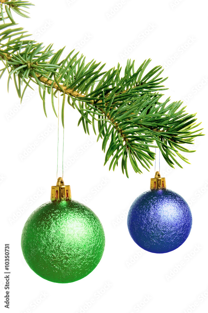 New year. Christmas. Tree decoration. Bow. Isolated.