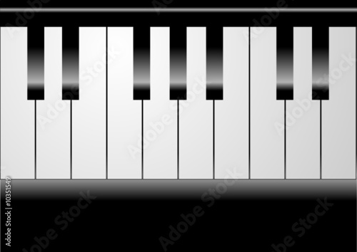 Editable vector piano background
