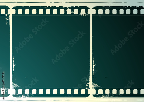 Editable vector background - grunge film frame