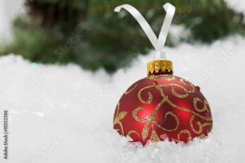 Red & Gold Christmas Ornament