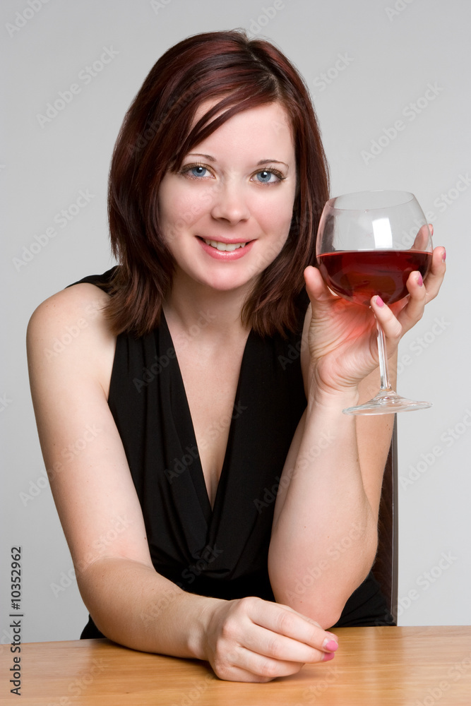 Woman Drinking Wine Woman Drinking Wine