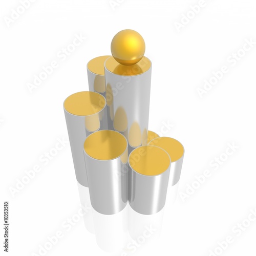 upstairs (gold and silver s...