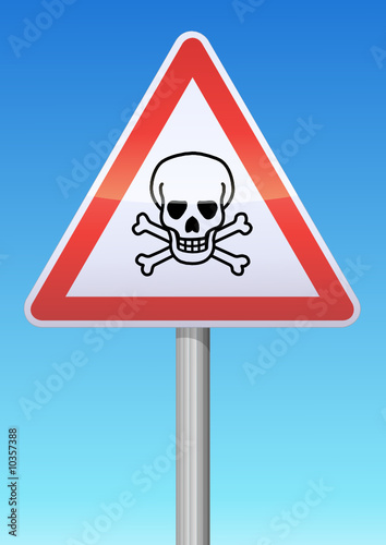 Panneau de danger mortel