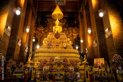 Buddha inside Wat Phra Kaeo Temple, bangkok, Thailand.. © Luciano Mortula-LGM