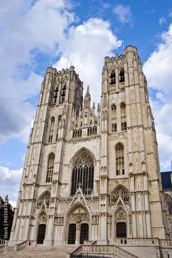 St. Michael and Gudula Cathedral, Brussels, Belgium. St. Michael and Gudula Cathedral, Brussels, Belgium.