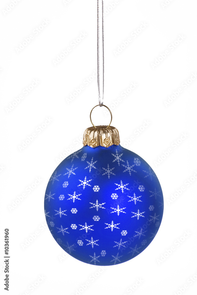 Christmas ball with snowflakes