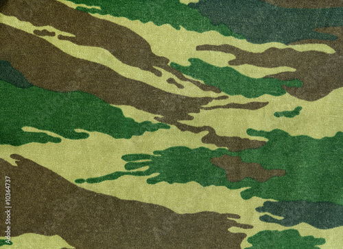 Close-up of a piece of camouflage cloth
