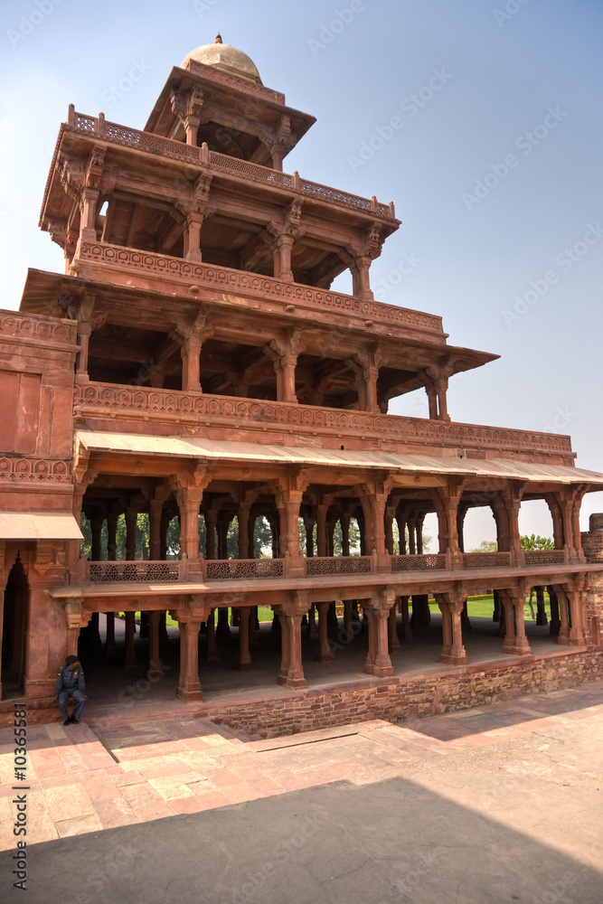 Indian Architecture in Fatehpur Sikri. Rajasthan, India.