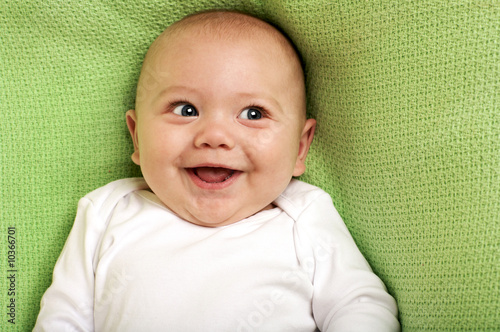 Obraz na plátně Smiling Baby Boy