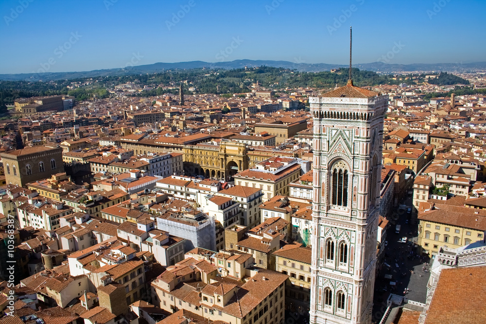 View from the dome of Florence Cathedral, Italy