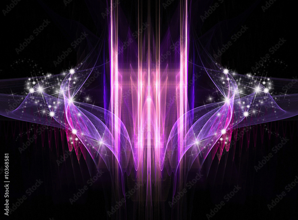 Abstract Cosmic Holiday background with stars and sparkles Abstract Cosmic Holiday background with stars and sparkles