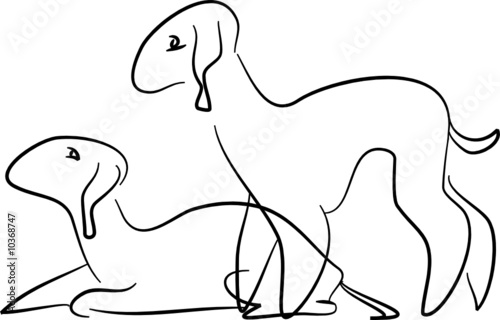 Bedlington Terriers
