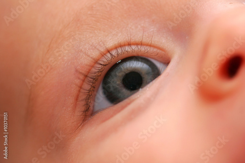 Closeup of a baby eye