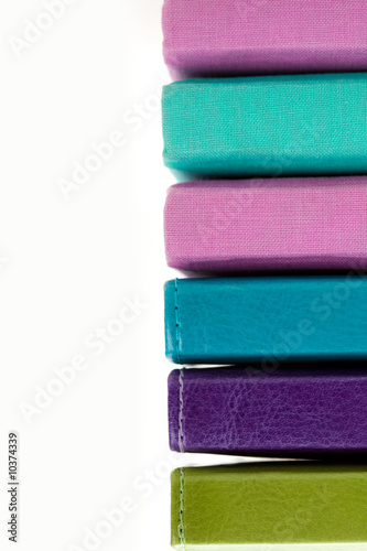 Image of pile of books of different colors