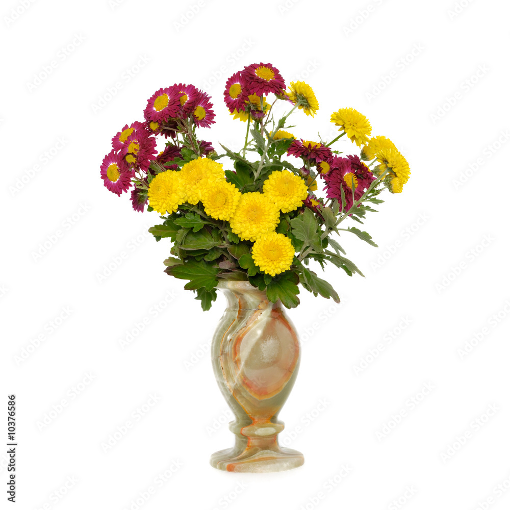 custom made wallpaper toronto digitalVase from a stone of onyx with flowers isolated