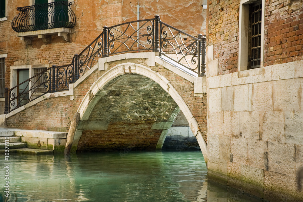 Romantische Brücke in Venedig