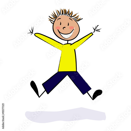 Photos enfant saut de joie