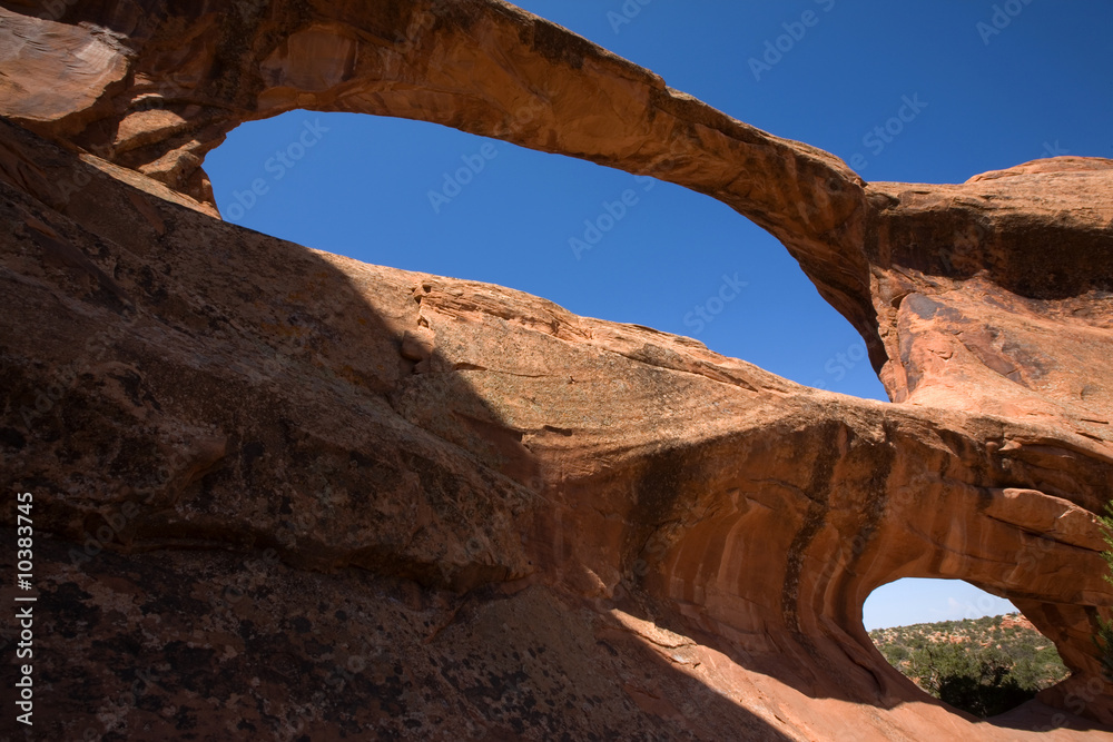 Der Double-O-Arch im Arches National Park in Utah
