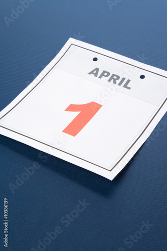 Fools' Day, calendar date April 1 for background