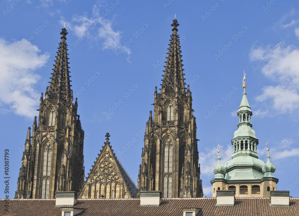 Image  of St.Vitus Cathedral from Prague Castle.