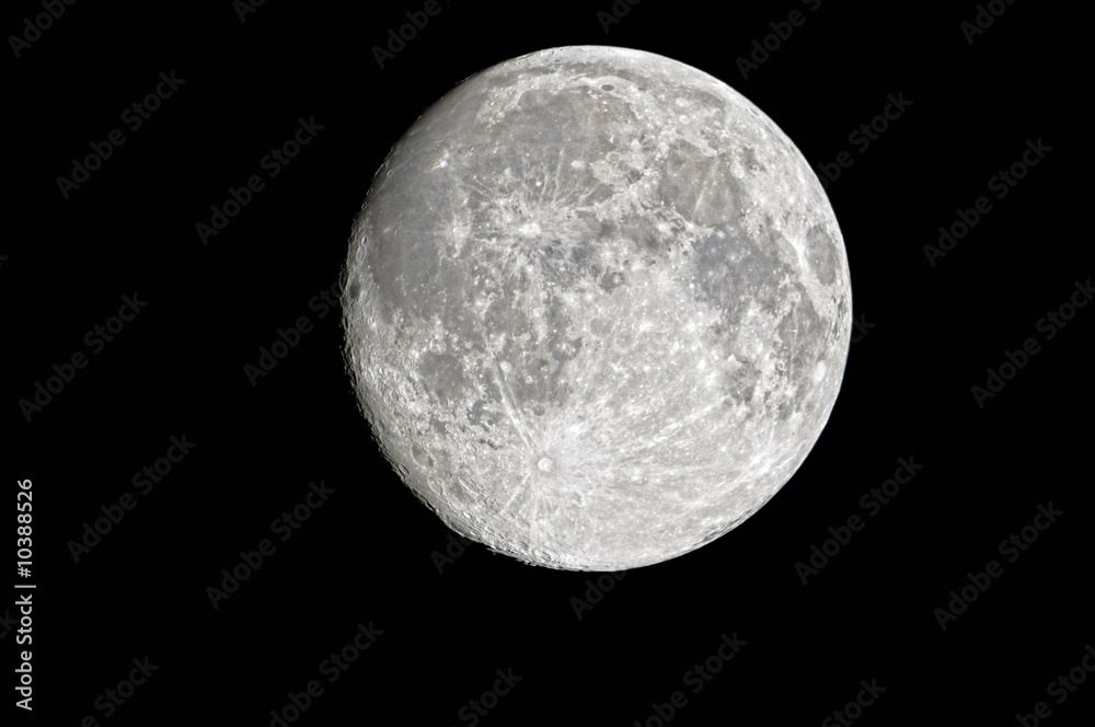 Wunschmotiv: Waxing Gibbous Moon (97%) #10388526