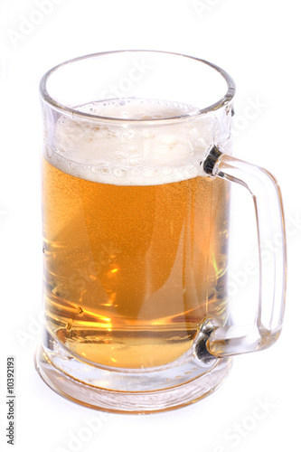 Large glass of beer