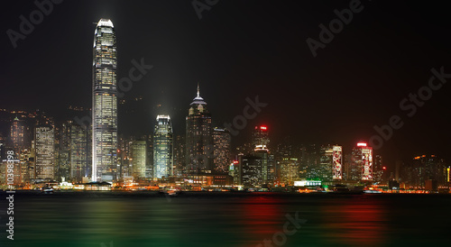 Hong Kong Island at night