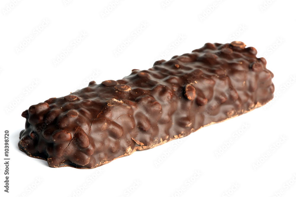isolated chocolate bar on a white background isolated chocolate bar on a white background
