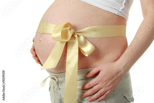 Wallpaper Mural Big belly of a 39 weeks pregnant woman Torontodigital.ca