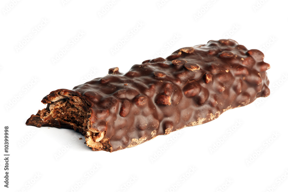 isolated chocolate bar on a white background isolated chocolate bar on a white background