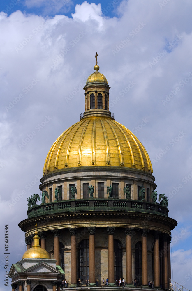 Main dome of Isaak cathedral in St.-Petersburg