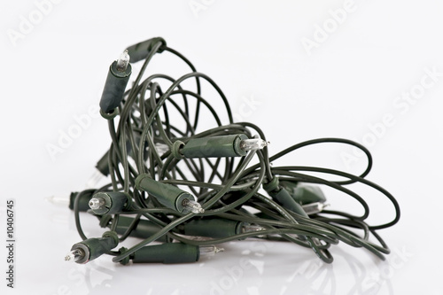 Elektrische Weinachtslichterkette.