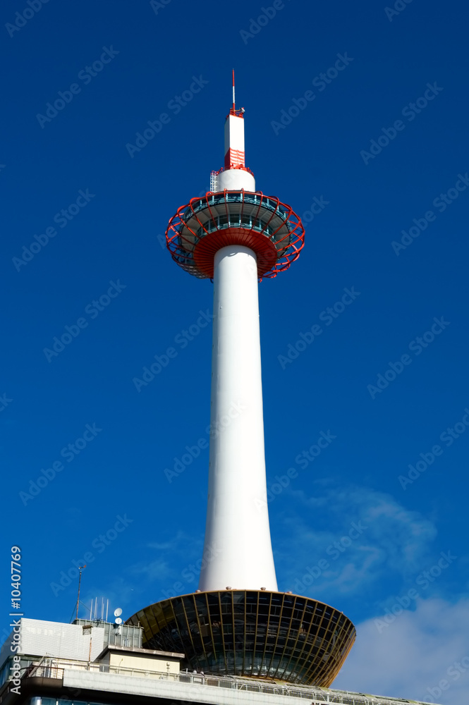 The observation tower opposite Kyoto JR station, Japan The observation tower opposite Kyoto JR station, Japan