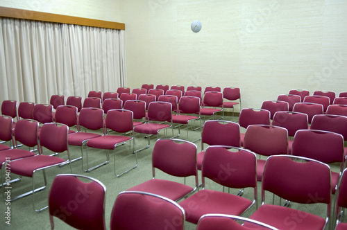 Rows of seats of a functional hall