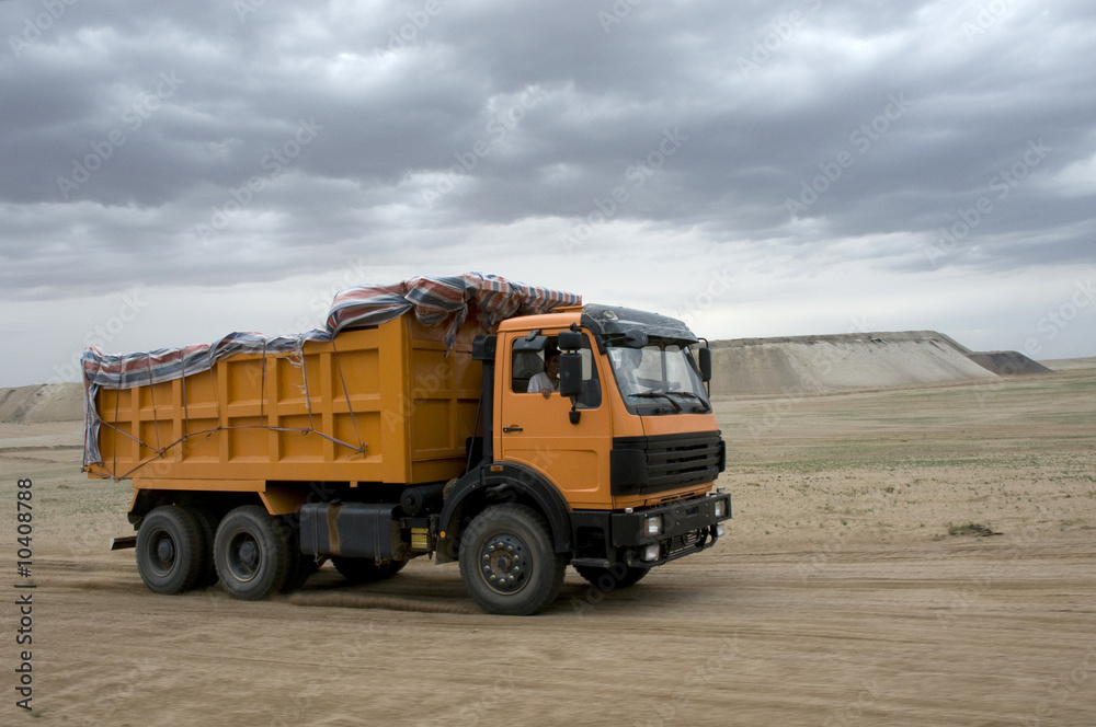 Mining truck in Mongolia