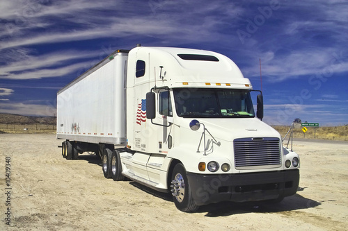 Truck in the desert of Arizona